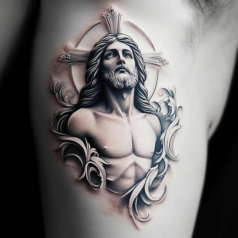 Jezus - Free tattoo design ideas ai genereted - inkby.ai