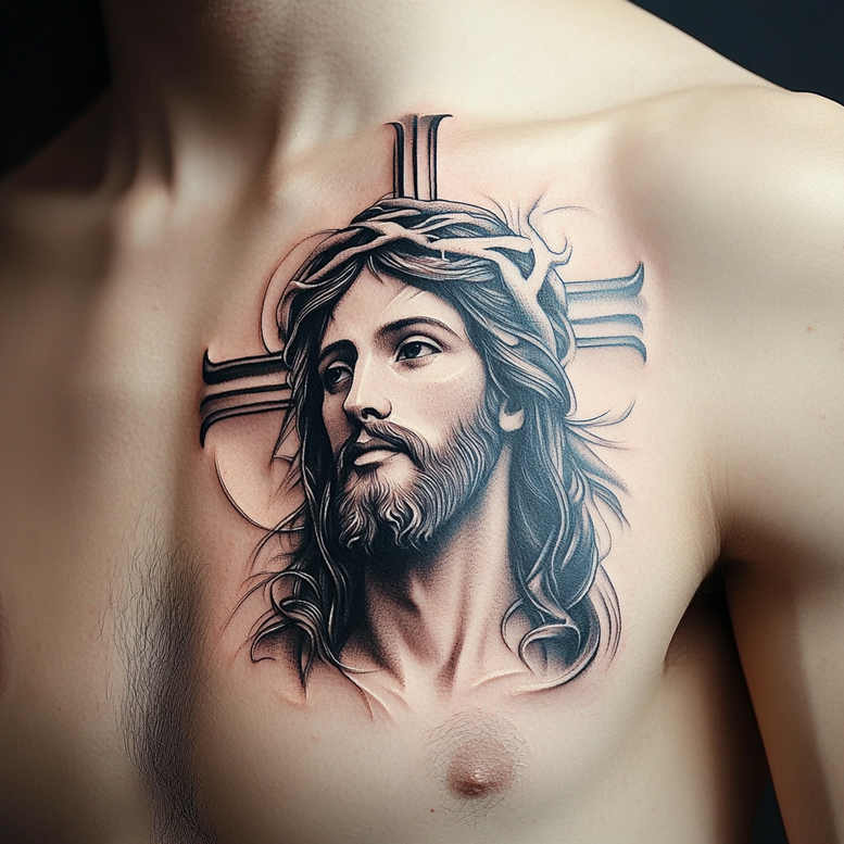 Jezus - Free tattoo design ideas ai genereted - inkby.ai