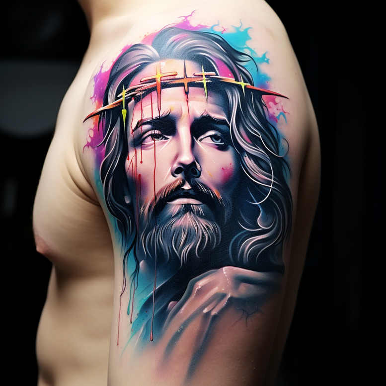 Jezus - Free tattoo design ideas ai genereted - inkby.ai