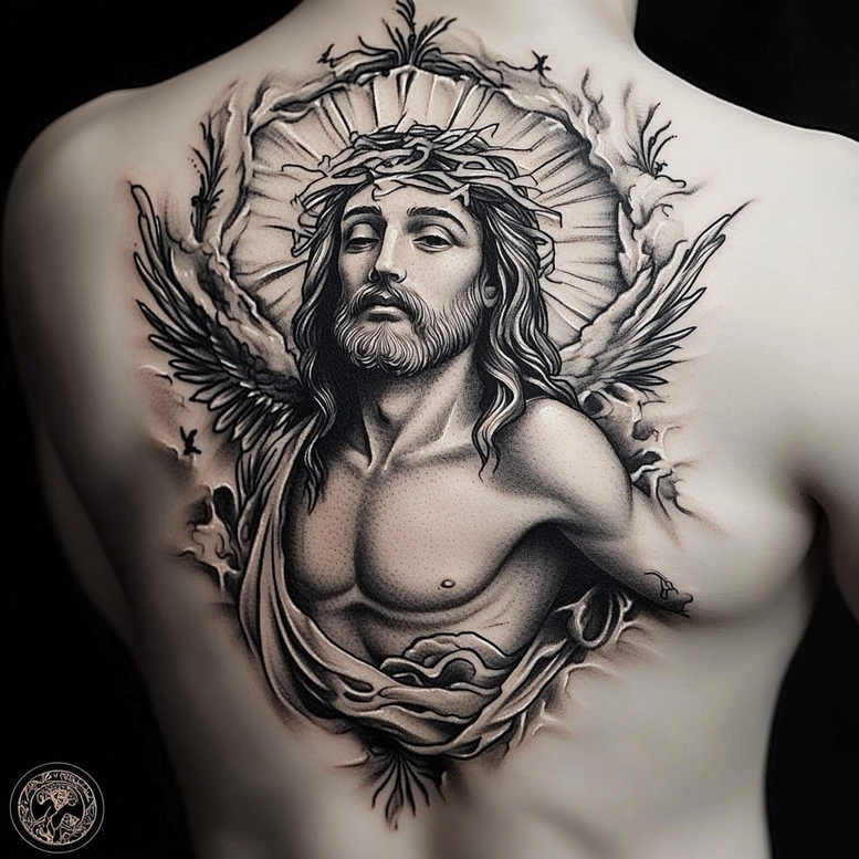 Jezus - Free tattoo design ideas ai genereted - inkby.ai