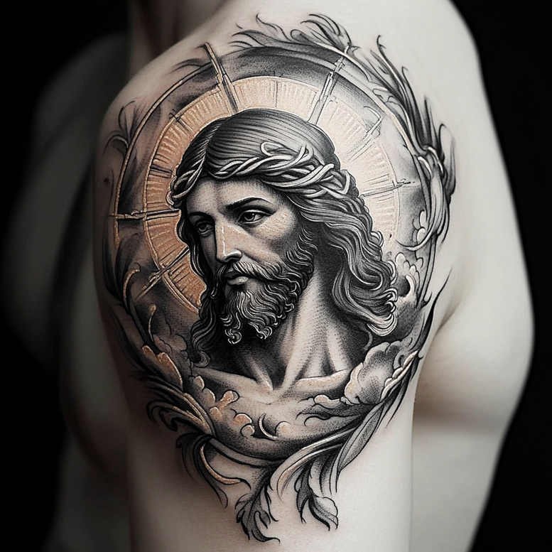 Jezus - Free tattoo design ideas ai genereted - inkby.ai