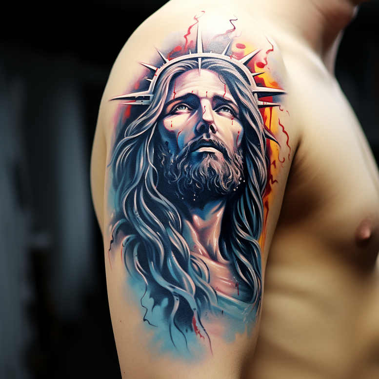 Jezus - Free tattoo design ideas ai genereted - inkby.ai