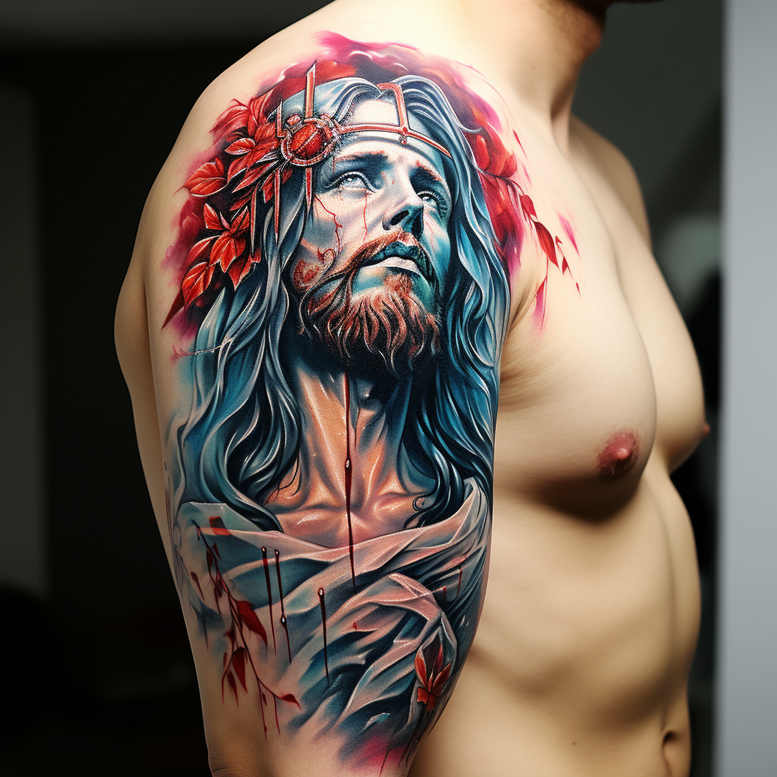 Jezus - Free tattoo design ideas ai genereted - inkby.ai