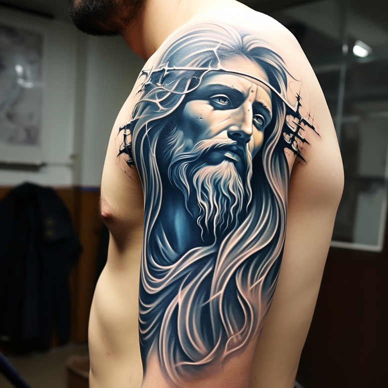 Jezus - Free tattoo design ideas ai genereted - inkby.ai