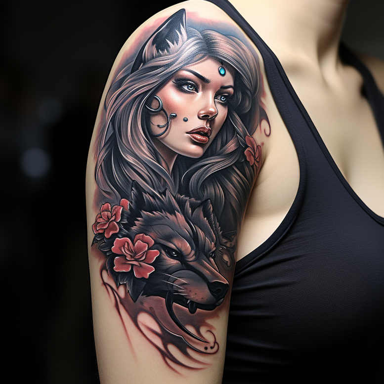 Twarze - Free tattoo design ideas ai genereted - inkby.ai