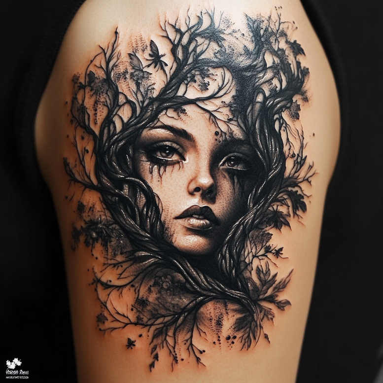 Twarze - Free tattoo design ideas ai genereted - inkby.ai