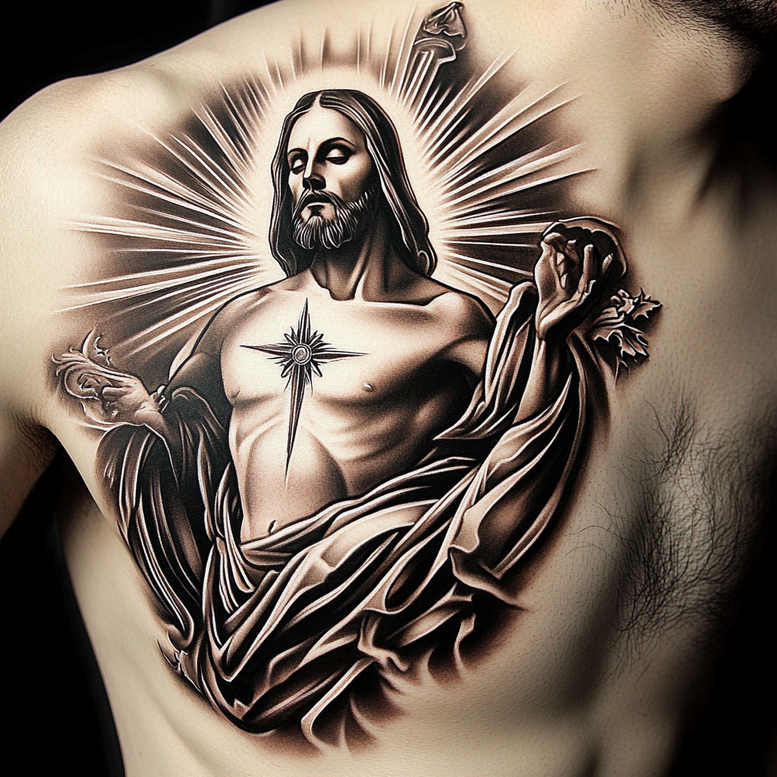 Jezus - Free tattoo design ideas ai genereted - inkby.ai