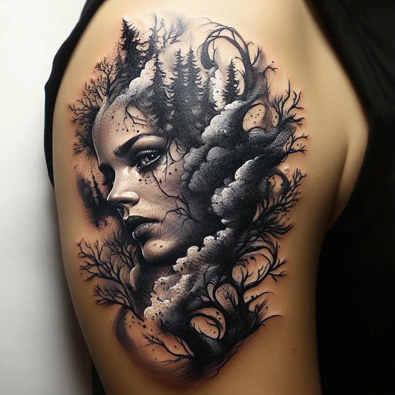 Twarze - Free tattoo design ideas ai genereted - inkby.ai