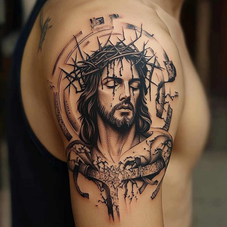 Jezus - Free tattoo design ideas ai genereted - inkby.ai