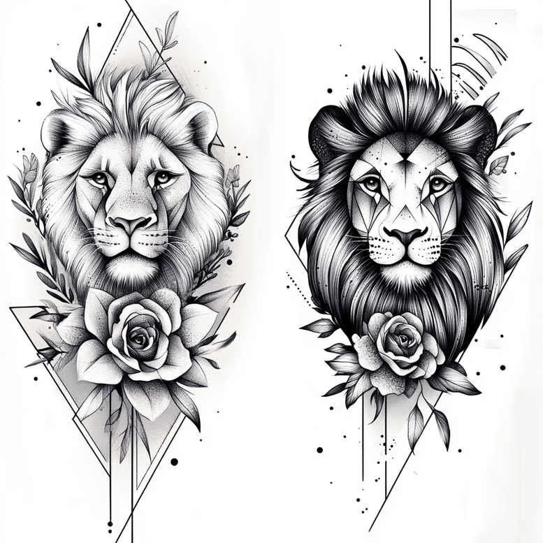 Lwy - Free tattoo design ideas ai genereted - inkby.ai