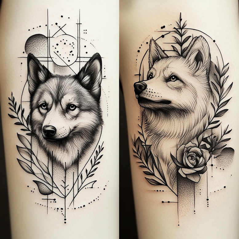 Zwierzęta domowe - Free tattoo design ideas ai genereted - inkby.ai