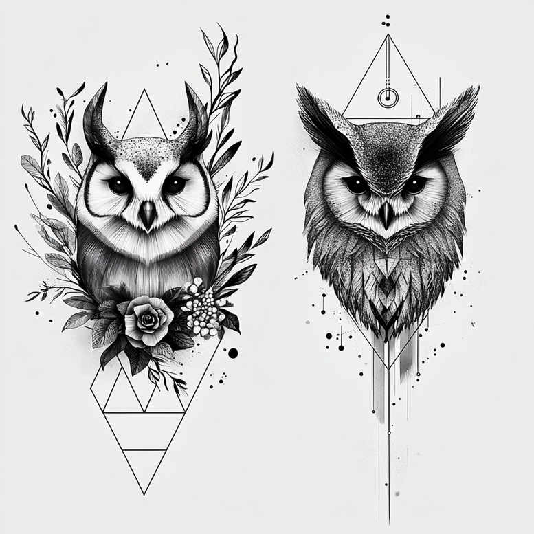 Sowy - Free tattoo design ideas ai genereted - inkby.ai