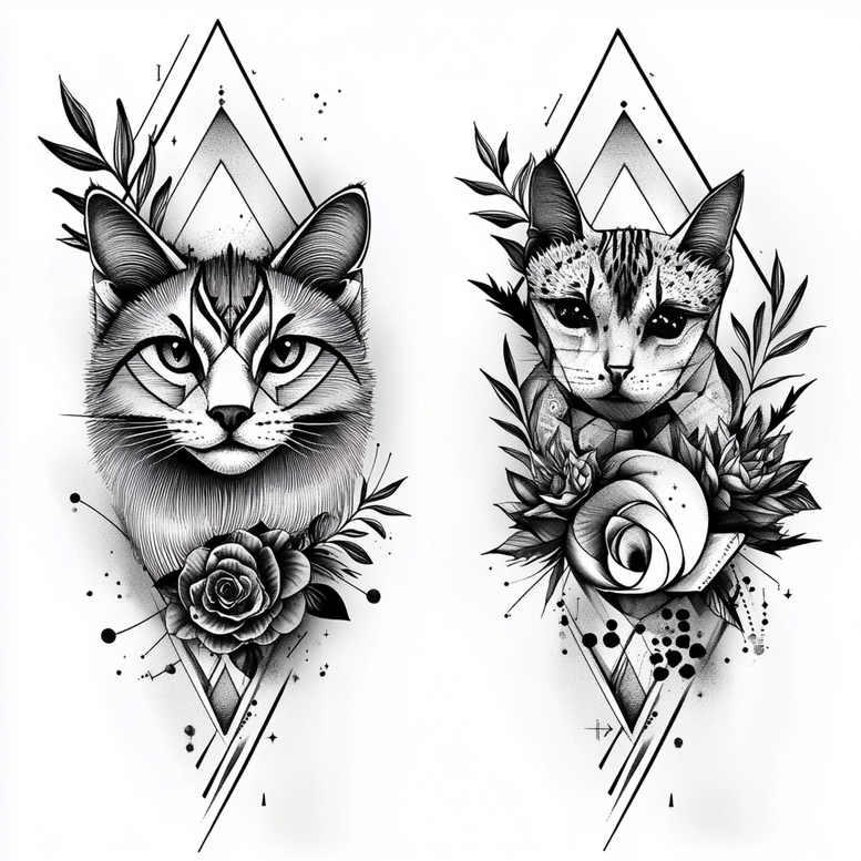 Zwierzęta domowe - Free tattoo design ideas ai genereted - inkby.ai