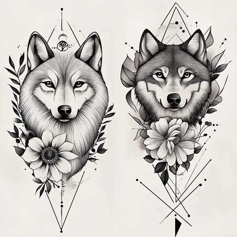 Zwierzęta domowe - Free tattoo design ideas ai genereted - inkby.ai