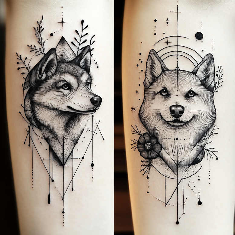 Zwierzęta domowe - Free tattoo design ideas ai genereted - inkby.ai