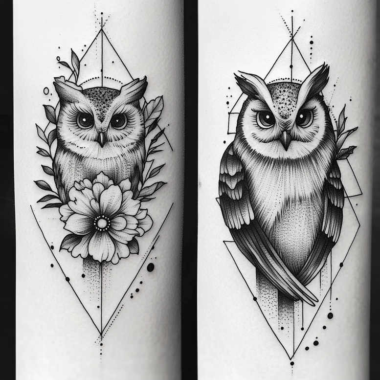 Sowy - Free tattoo design ideas ai genereted - inkby.ai