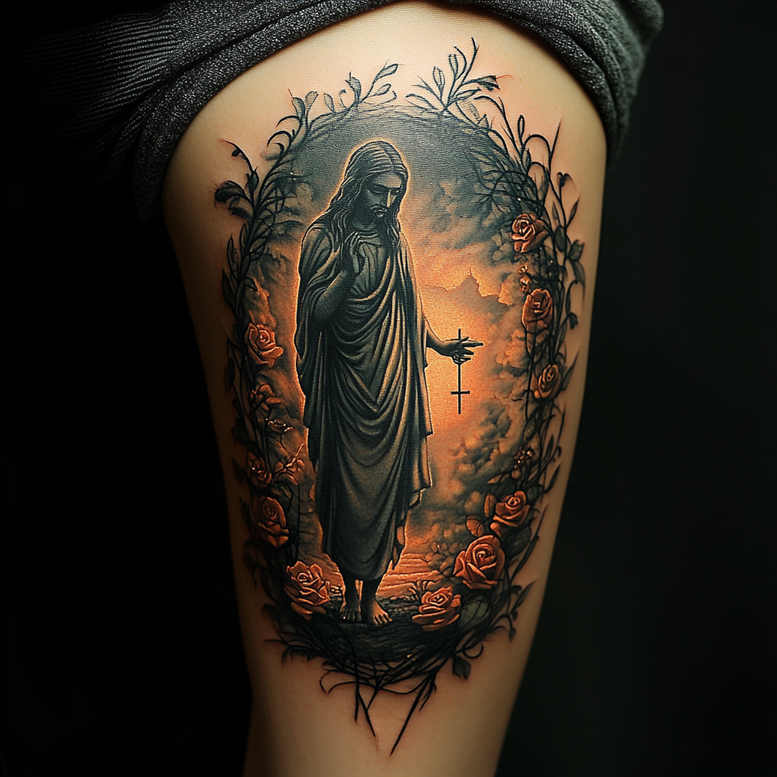 Jezus - Free tattoo design ideas ai genereted - inkby.ai