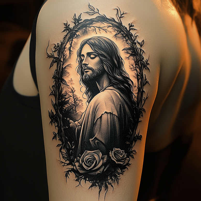 Jezus - Free tattoo design ideas ai genereted - inkby.ai