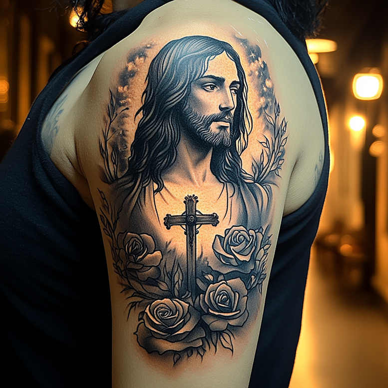 Jezus - Free tattoo design ideas ai genereted - inkby.ai