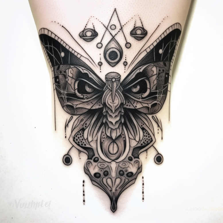 Motyle ćmy ważki - Free tattoo design ideas ai genereted - inkby.ai