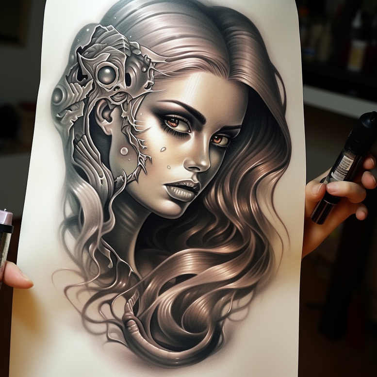 Twarze - Free tattoo design ideas ai genereted - inkby.ai