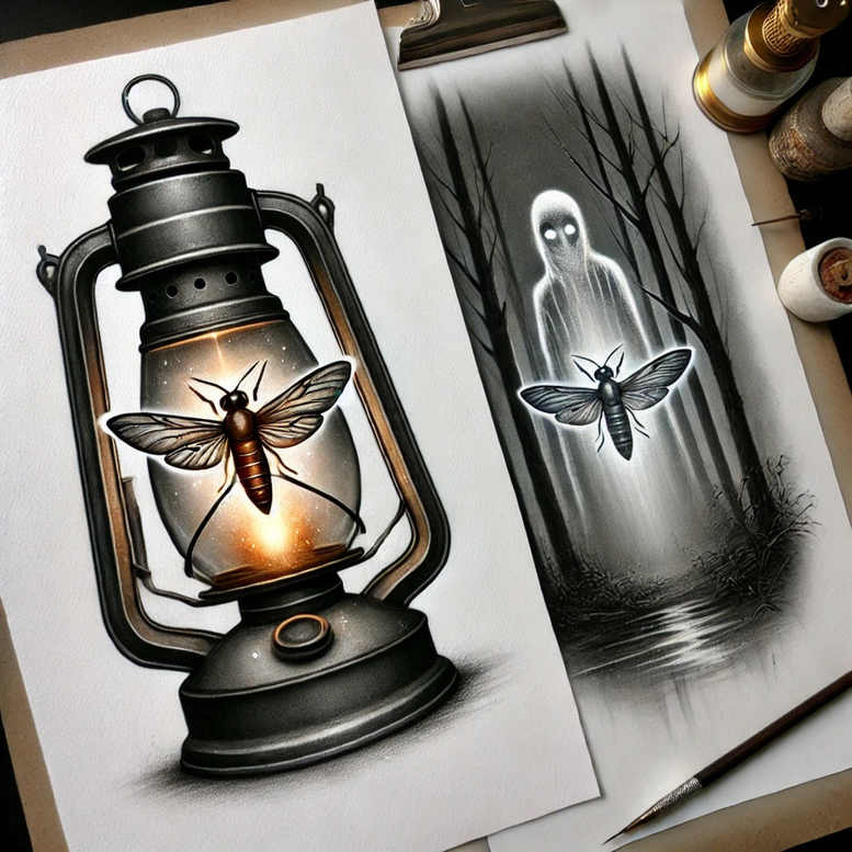 Motyle ćmy ważki - Free tattoo design ideas ai genereted - inkby.ai