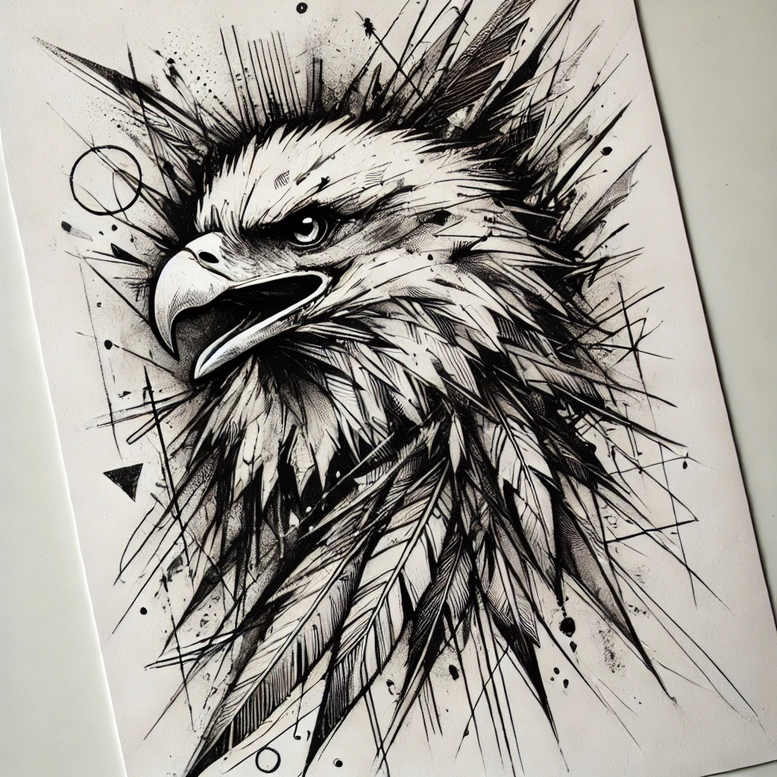 Orły - Free tattoo design ideas ai genereted - inkby.ai