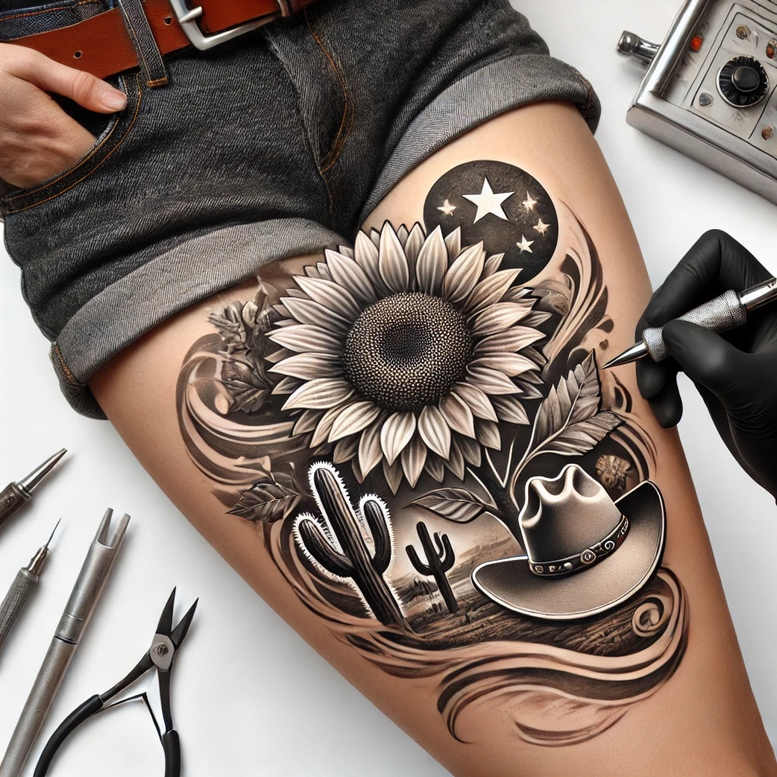 Inne kwiaty - Free tattoo design ideas ai genereted - inkby.ai