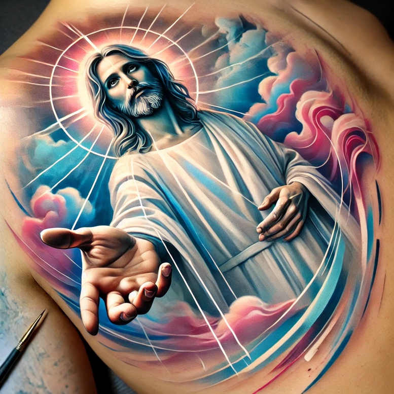 Jezus - Free tattoo design ideas ai genereted - inkby.ai
