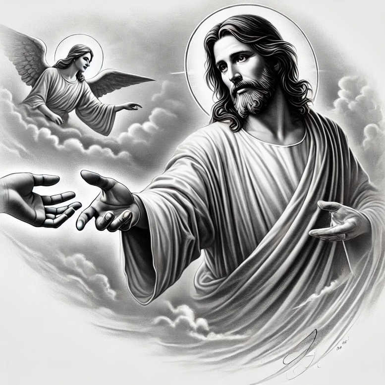 Jezus - Free tattoo design ideas ai genereted - inkby.ai