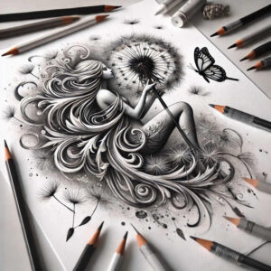 Postacie. - Free tattoo design ideas ai genereted - inkby.ai