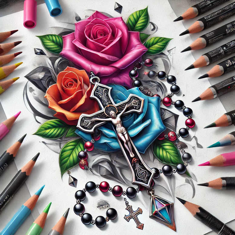 Krzyże - Free tattoo design ideas ai genereted - inkby.ai