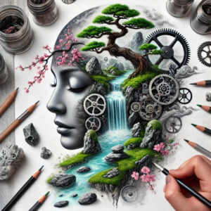 Surrealistyczne postacie - Free tattoo design ideas ai genereted - inkby.ai