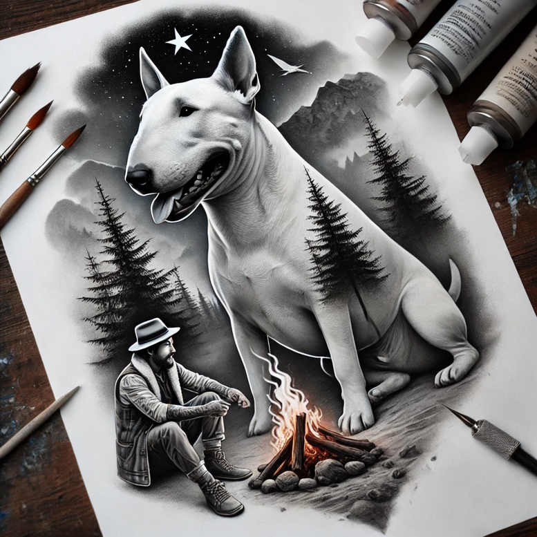 Zwierzęta domowe - Free tattoo design ideas ai genereted - inkby.ai