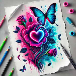 Motyle ćmy ważki - Free tattoo design ideas ai genereted - inkby.ai