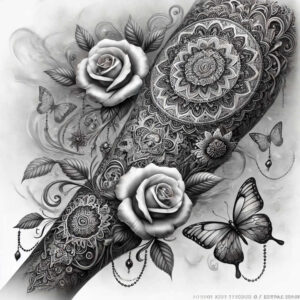 centerpiece – tattoo design ideas free ai generated – sacred-symbol – for-scapula – Gallery: mandalas-and-similar-inkby-ai