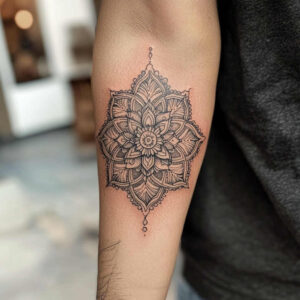 filigree – tattoo design ideas free ai generated – dynamic-center – for-wrist-side – Gallery: mandalas-and-similar-inkby-ai