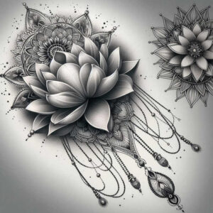 infinite-pattern – tattoo design ideas free ai generated – intricate-web – for-spine – Gallery: mandalas-and-similar-inkby-ai