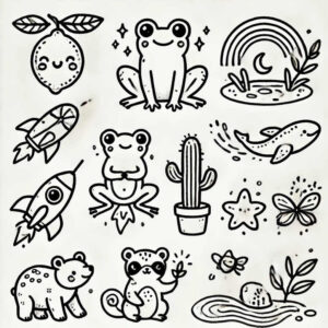 gentle-angle – tattoo design ideas free ai generated – delicate-outline – for-lower-thigh – Gallery: minimalistic-inkby-ai
