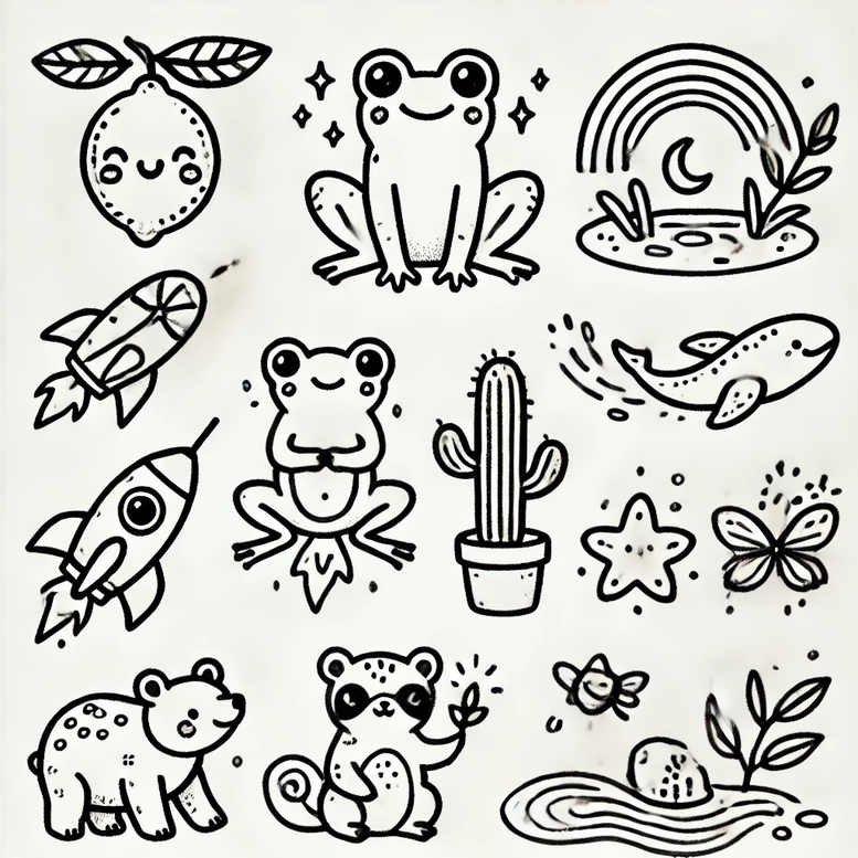 gentle-angle – tattoo design ideas free ai generated – delicate-outline – for-lower-thigh – Gallery: minimalistic-inkby-ai
