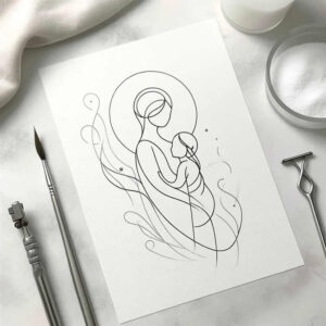 plain – tattoo design ideas free ai generated – eastern-influence – for-collarbone – Gallery: minimalistic-inkby-ai