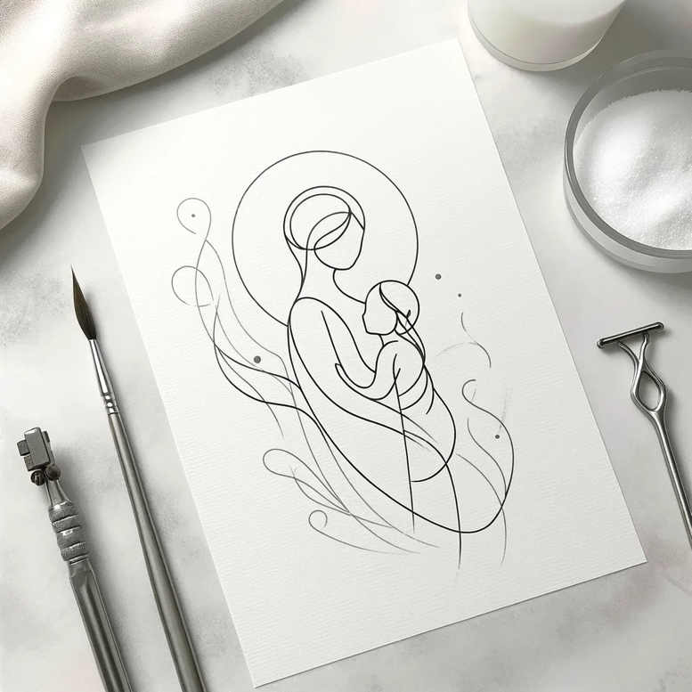 plain – tattoo design ideas free ai generated – eastern-influence – for-collarbone – Gallery: minimalistic-inkby-ai