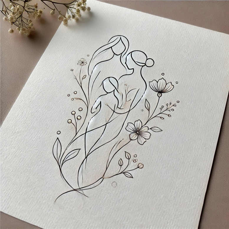 short-stroke – tattoo design ideas free ai generated – ornamental-ring – for-calf – Gallery: minimalistic-inkby-ai