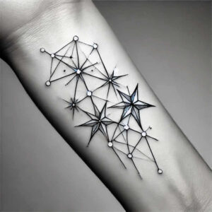 minimalistic tattoo design ideas compact blooming center symbol of resilience