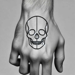 minimalistic tattoo design ideas diminutive hypnotic for back of neck