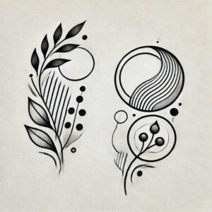 minimalistic tattoo design ideas tiny tattoo kaleidoscope shows endurance