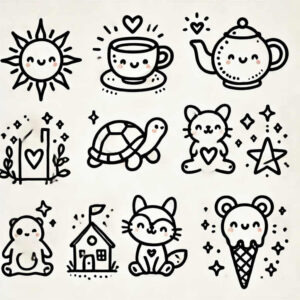 minimalistic tattoo design ideas silent puzzle pattern for heel