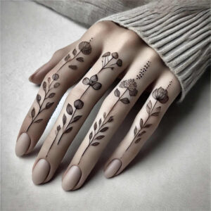 minimalistic tattoo design ideas mini geometry symmetric for side