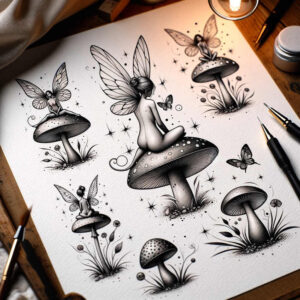 tiny-motif – tattoo design ideas free ai generated – calm-mind – for-neck – Gallery: minimalistic-inkby-ai