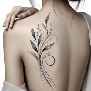 tiny-motif – tattoo design ideas free ai generated – soft-curves – for-foot – Gallery: minimalistic-inkby-ai